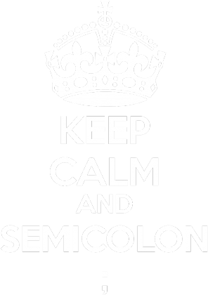 Semicolon White