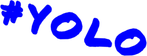 Kubek #yolo - nadruk