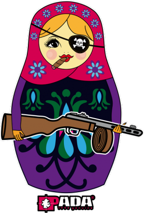 Bluza damska - Matrioszka gangsta. Pada