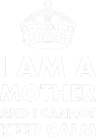 Torba czarna lub kolorowa "I am a mother and I cannot keep calm"