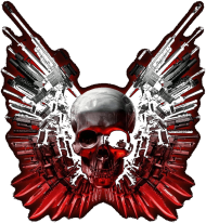 gun czaszka