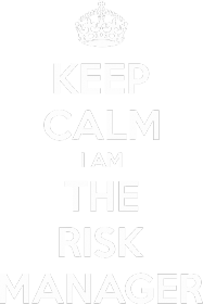KEEP CALM The Risk Manager czarna
