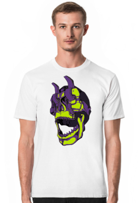 Koszulka męska Retro Techno-Skull - Wlepiarnia