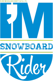 Bluza męska z kapturem - I'M SNOWBOARD RIDER(czarna i biała)