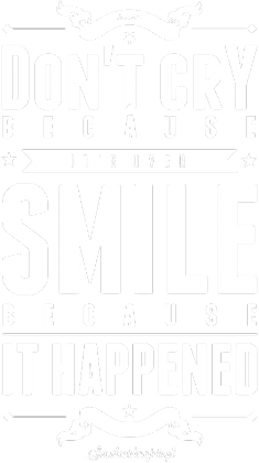 Koszulka dla chłopca - DON'T CRY BECAUSE IT'S OVER SMILE BECAUSE IT HAPPENED