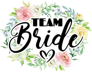TEAM Bride - koszulka biala na panienski