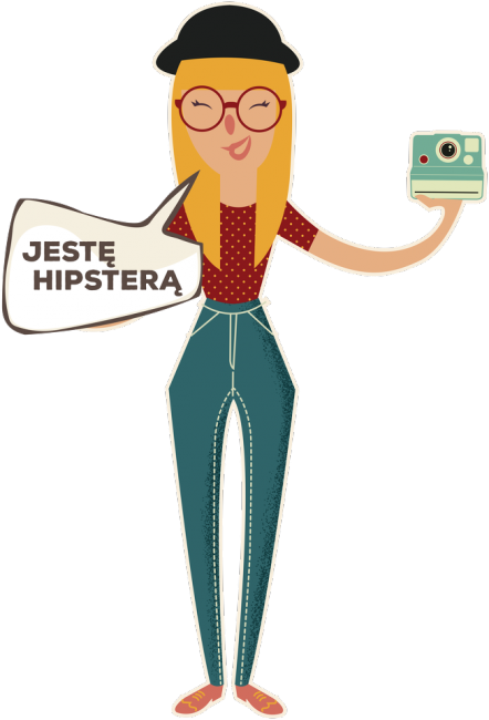 Koszulka damska - Jestę hipsterą - koszulki nietypowe, śmieszne - chcetomiec.cupsell.pl