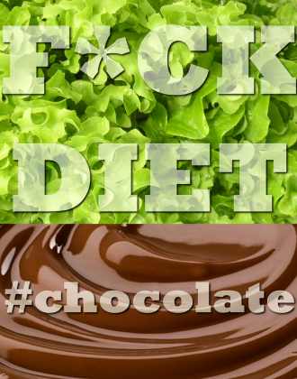 Bluza damska Favourite "F*ckDiet#chocolate'2'"