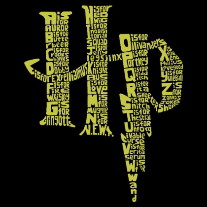 HP Logo - czarna