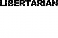 Libertarian napis biała