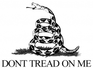 Don't tread on me biała