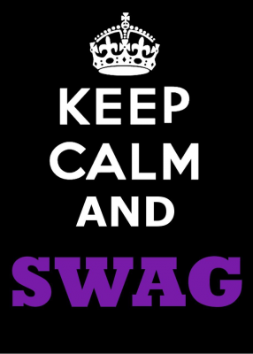 Keep Calm and SWAG short - nadruk