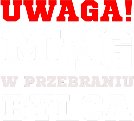 Uwaga! Mag w przebraniu bylca BLUZA CZARNA MĘSKA