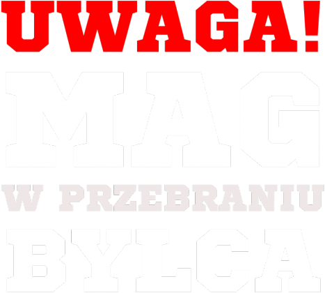 Uwaga! Mag w przebraniu bylca BLUZA CZARNA MĘSKA
