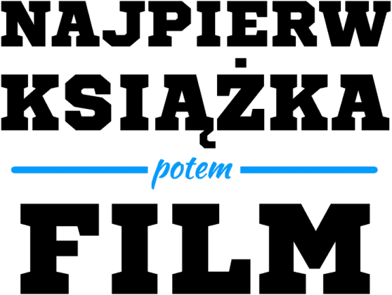 Najpierw książka potem film T-shirt biały męski