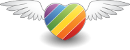 Serce tęcza (wszystkie kolory)