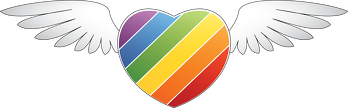 Serce tęcza (wszystkie kolory)