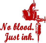 No blood. Just ink.