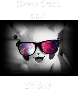Keep Clam and SWAG - nadruk