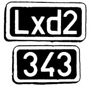 Lxd2 + tabliczka - biała