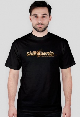 Koszulka czarna - logotyp złoty - Skillownia