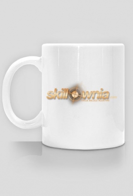 Kubek - logotyp złoty - Skillownia