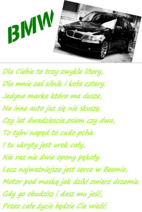 BMW-Dla Ciebie to trzy...