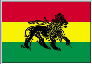 Flaga rasta-lion