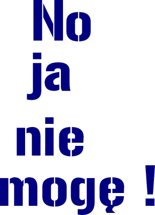 Koszulka: Nie mogę!