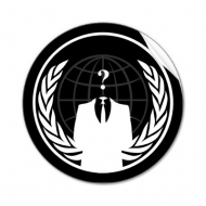 Anonymous logo white