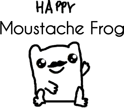 Happy Moustache Frog Dziecięca Chłopięca