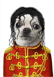Koszulka "Michael Jackson" jako pies