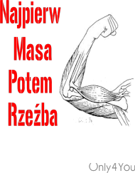 Bluza Najpierw masa potem rzeźba only4you.cupsell.pl