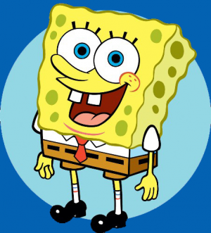 Spongebob blue - nadruk