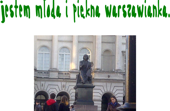 Bluzka pięknej i młodej warszawianki