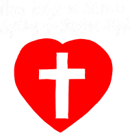 Mam Krzyż w sercu | koszulka czarna damska