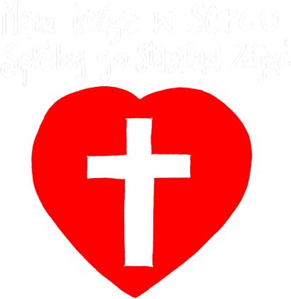 Mam Krzyż w sercu | koszulka czarna damska