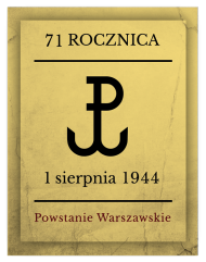 71 rocznica wybuchu Powstania Warszawskiego męska