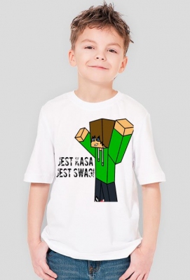 Dziecięca Biała "Jest kasa jest SWAG!" - PPapoteQ