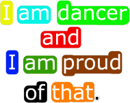 Koszulka damska "I am dancer."