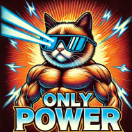 Giga Chad Kot z laserami w oczach!