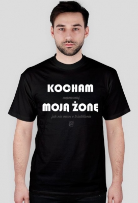 Kocham KIEDY Moja Żona... - Sportowy Jeż Poranny Bawełna Motywacyjna