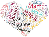 MAMA biały t shirt damski