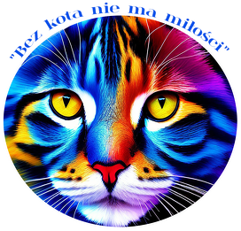 Kubek-"Kolorowa kocia artystyczna ekspresja"