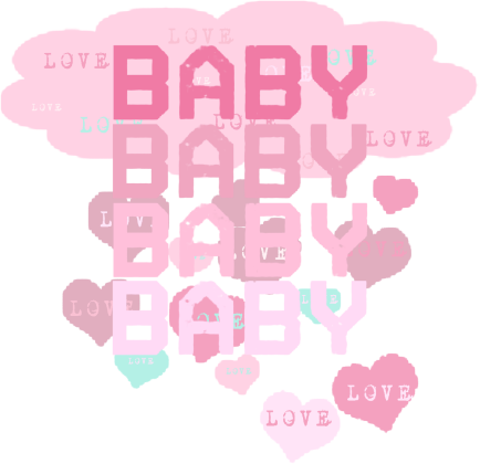 Body-Różowa opowieść o Miłości Matki do Dziecka - Serce i Baby Love na Body