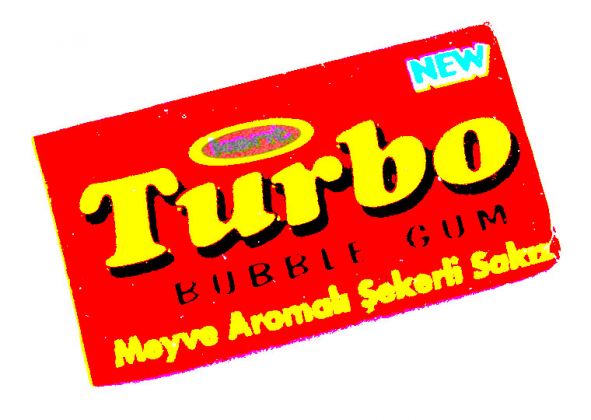 TURBO - t-shirt biały