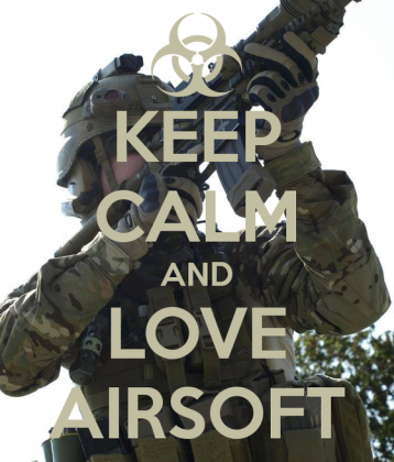 Koszulka "Keep calm and love airsoft"