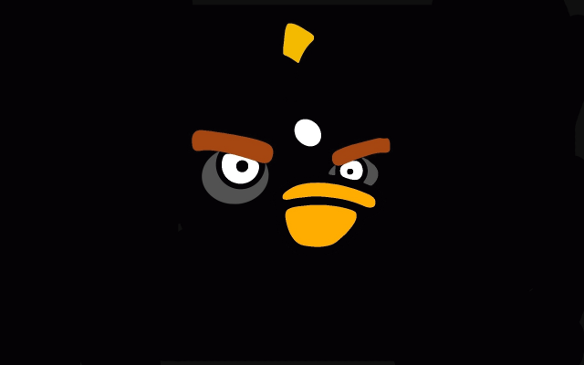 Angry Birds Damska Czarna