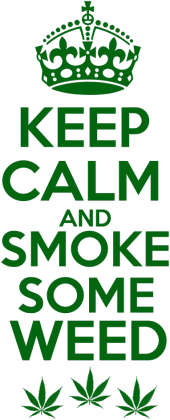Keep Calm and Smoke Some Weed - marihuana Bluza Męska