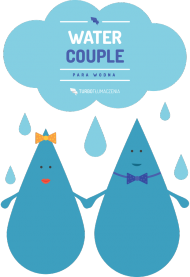 Water couple (para wodna) - torba z nadrukiem jednostronnym